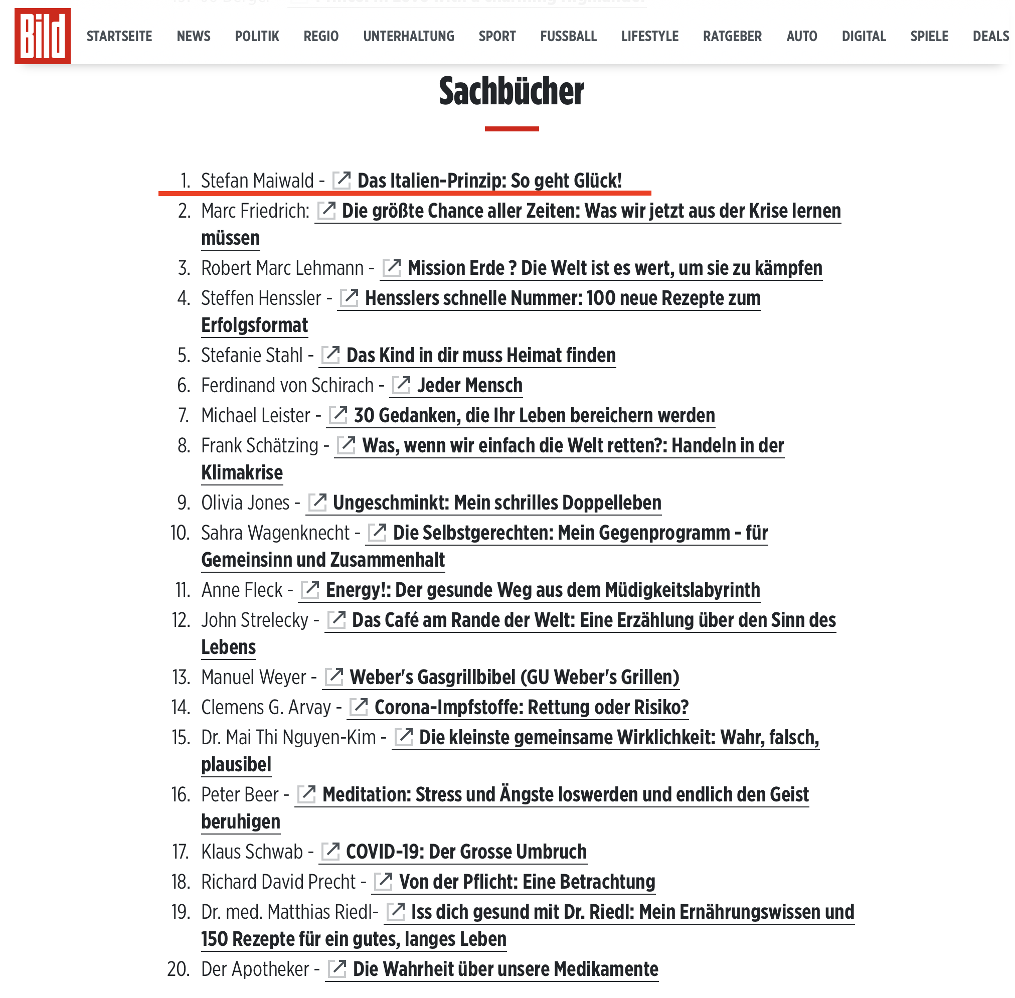 Bestsellerliste KW 17 Kopie